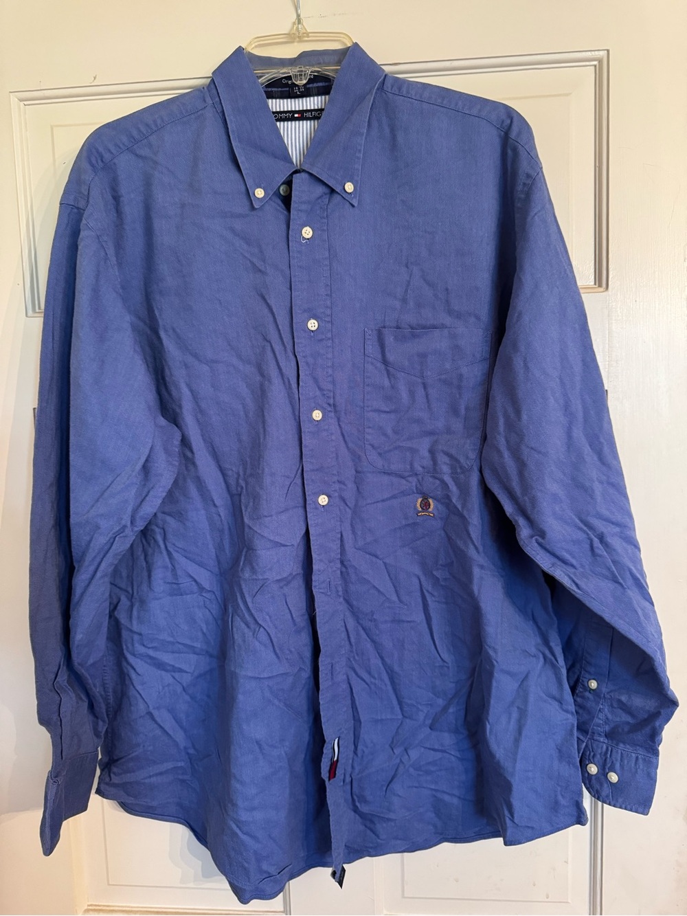 Tommy Hilfiger Men's Button-Down Shirt in Blue